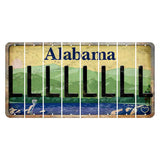 Alabama Lake and Forest Cut License Plate Strips (Set of 8) L