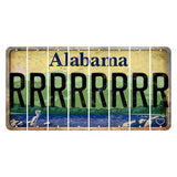 Alabama Lake and Forest Cut License Plate Strips (Set of 8) R