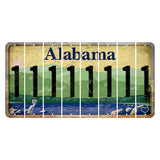 Alabama Lake and Forest Cut License Plate Strips (Set of 8) 1