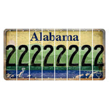 Alabama Lake and Forest Cut License Plate Strips (Set of 8) 2
