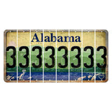 Alabama Lake and Forest Cut License Plate Strips (Set of 8) 3