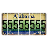Alabama Lake and Forest Cut License Plate Strips (Set of 8) 5