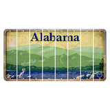Alabama Lake and Forest Cut License Plate Strips (Set of 8) Blank
