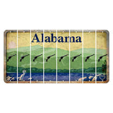 Alabama Lake and Forest Cut License Plate Strips (Set of 8) Revolver