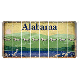 Alabama Lake and Forest Cut License Plate Strips (Set of 8) Dog