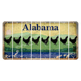 Alabama Lake and Forest Cut License Plate Strips (Set of 8) Chicken