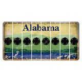 Alabama Lake and Forest Cut License Plate Strips (Set of 8) Fire Badge