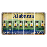 Alabama Lake and Forest Cut License Plate Strips (Set of 8) Lantern