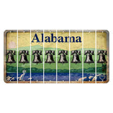 Alabama Lake and Forest Cut License Plate Strips (Set of 8) Liberty Bell