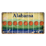 Alabama Lake and Forest Cut License Plate Strips (Set of 8) Basketball