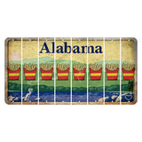 Alabama Lake and Forest Cut License Plate Strips (Set of 8) French Fries