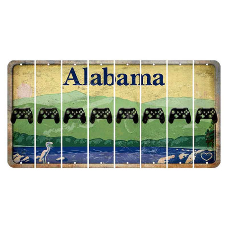 Alabama Lake and Forest Cut License Plate Strips (Set of 8) X Controller
