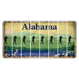 Alabama Lake and Forest Cut License Plate Strips (Set of 8) Softball Batter