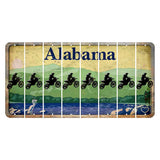 Alabama Lake and Forest Cut License Plate Strips (Set of 8) Dirtbike Rider