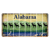 Alabama Lake and Forest Cut License Plate Strips (Set of 8) Moose