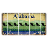 Alabama Lake and Forest Cut License Plate Strips (Set of 8) Beaver