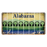 Alabama Lake and Forest Cut License Plate Strips (Set of 8) Headphones