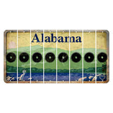 Alabama Lake and Forest Cut License Plate Strips (Set of 8) Saw Blade