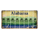 Alabama Lake and Forest Cut License Plate Strips (Set of 8) Zodiac Sign - Taurus