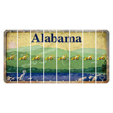 Alabama Lake and Forest Cut License Plate Strips (Set of 8) Backhoe