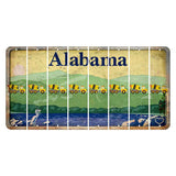 Alabama Lake and Forest Cut License Plate Strips (Set of 8) Cement Truck
