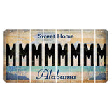 Sweet Home Alabama Cut License Plate Strips (Set of 8) M