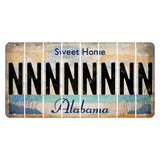 Sweet Home Alabama Cut License Plate Strips (Set of 8) N