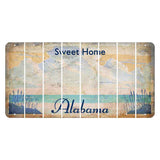 Sweet Home Alabama Cut License Plate Strips (Set of 8) Blank