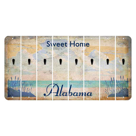 Sweet Home Alabama Cut License Plate Strips (Set of 8) Apostrophe
