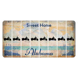 Sweet Home Alabama Cut License Plate Strips (Set of 8) Motorcycle