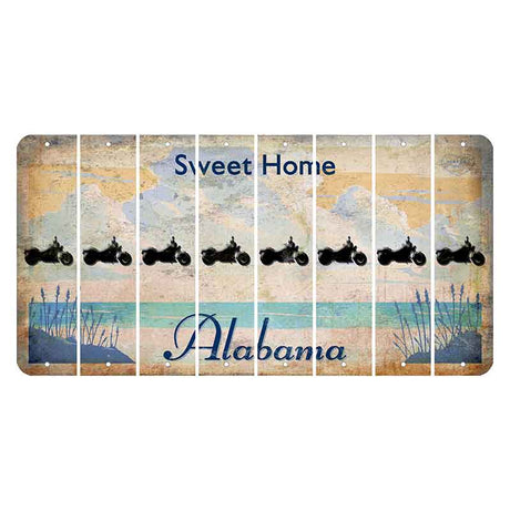 Sweet Home Alabama Cut License Plate Strips (Set of 8) Motorcycle