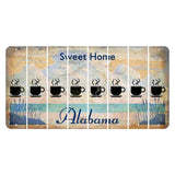 Sweet Home Alabama Cut License Plate Strips (Set of 8) Coffee Mug