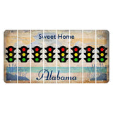 Sweet Home Alabama Cut License Plate Strips (Set of 8) Traffic Light