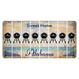 Sweet Home Alabama Cut License Plate Strips (Set of 8) Grill