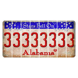 Stars Fell on Alabama Cut License Plate Strips (Set of 8) 3