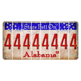 Stars Fell on Alabama Cut License Plate Strips (Set of 8) 4