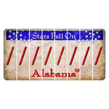 Stars Fell on Alabama Cut License Plate Strips (Set of 8) Forward Slash