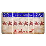 Stars Fell on Alabama Cut License Plate Strips (Set of 8) Sea Turtle