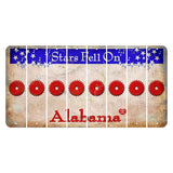 Stars Fell on Alabama Cut License Plate Strips (Set of 8) Saw Blade