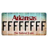 Arkansas Diamond Cut License Plate Strips (Set of 8) F