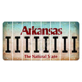 Arkansas Diamond Cut License Plate Strips (Set of 8) I