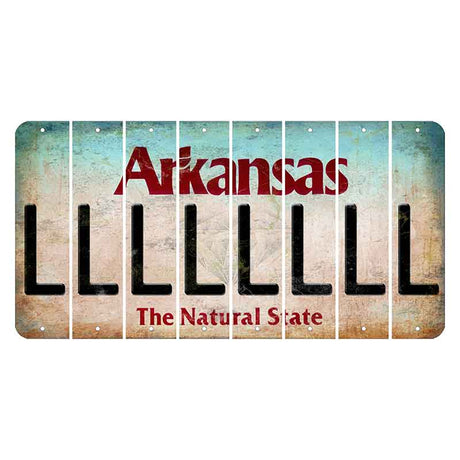 Arkansas Diamond Cut License Plate Strips (Set of 8) L