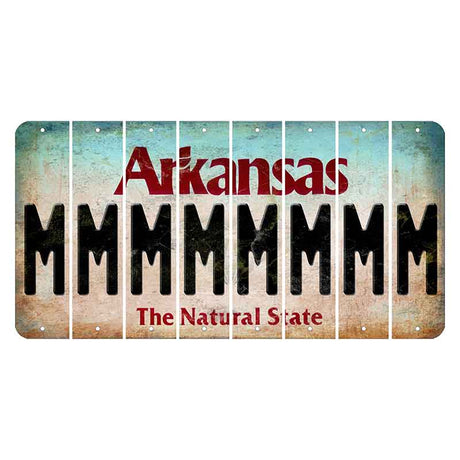 Arkansas Diamond Cut License Plate Strips (Set of 8) M