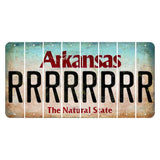 Arkansas Diamond Cut License Plate Strips (Set of 8) R