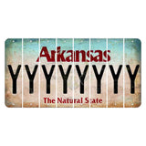 Arkansas Diamond Cut License Plate Strips (Set of 8) Y