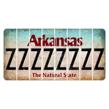 Arkansas Diamond Cut License Plate Strips (Set of 8) Z