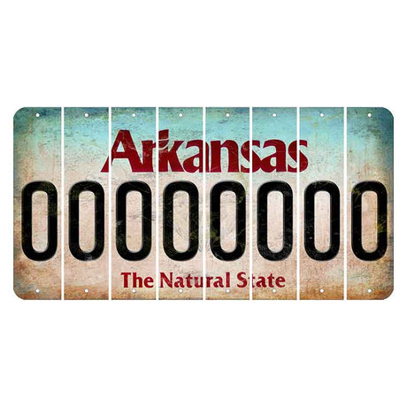 Arkansas Diamond Cut License Plate Strips (Set of 8) 0