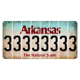 Arkansas Diamond Cut License Plate Strips (Set of 8) 3