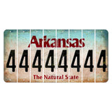 Arkansas Diamond Cut License Plate Strips (Set of 8) 4