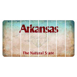 Arkansas Diamond Cut License Plate Strips (Set of 8) Blank